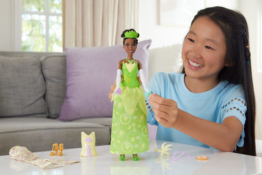 Princesses Disney Poupée Mode Histoires de Tiana 2-en-1