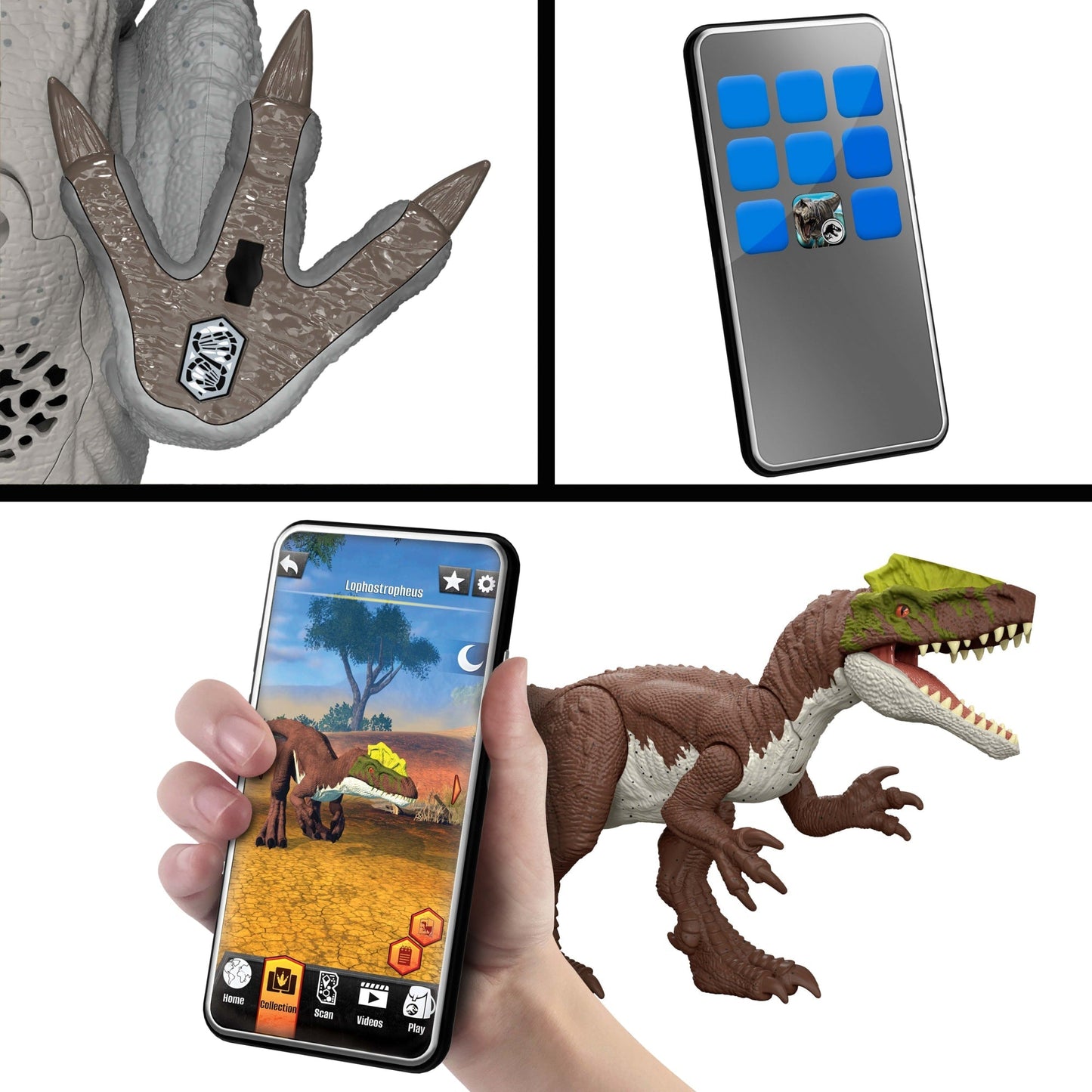Jurassic World Dinossauro de Brinquedo Rebirth Mordida de Ataque